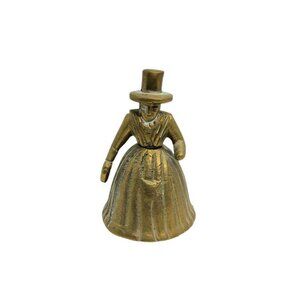 antique solid brass hand crafted servant call, lady bell